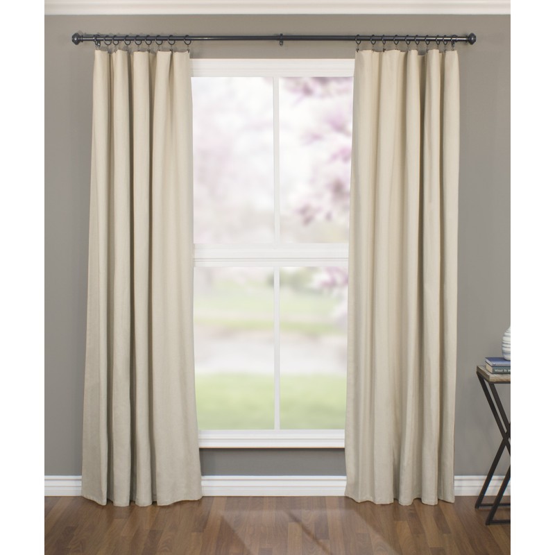 Decopolitan 1-Inch Urn Single Window Treatment Rod Set, 72 to