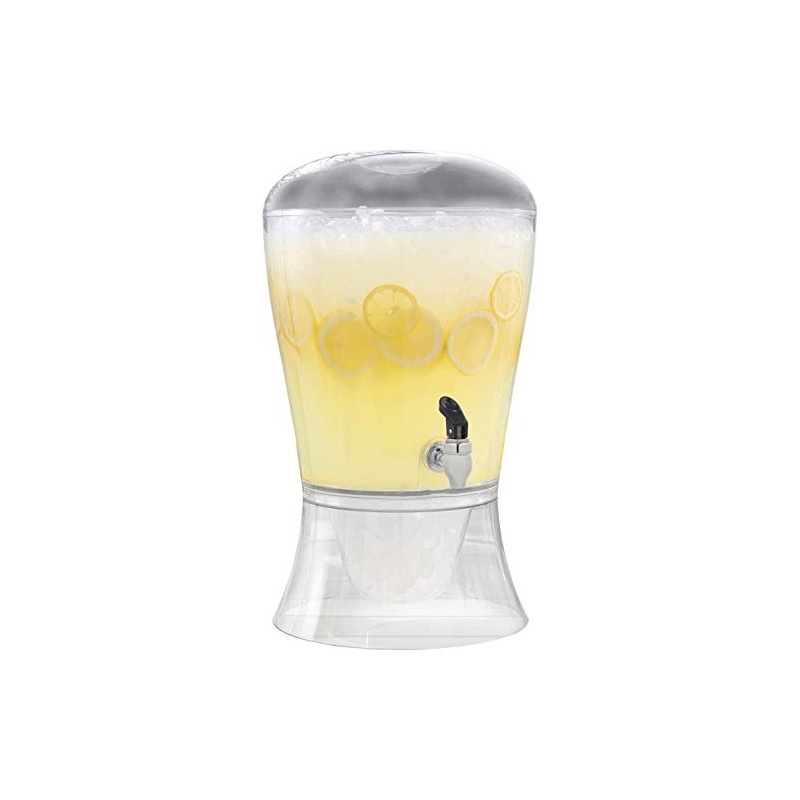 Creativeware 3-Gallon Beverage Dispenser- Poly Prop Beverage Dispenser, Clear