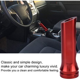 Funda de Freno de Mano para Auto – Protector Universal de Aluminio para Palanca de Freno Manual, Accesorio para Coche en Color Rojo, Compatible con la Mayoría de Modelos