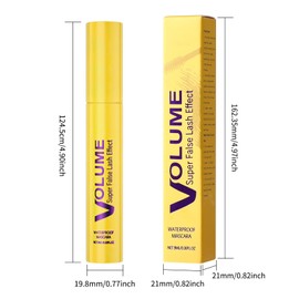 Awxfoo Bubble Mascara - Colossal Bubble Mascara, Waterproof, Smudge-Proof, Clump-Proof, Volumizing, Create Natural Eyelashes (2PCS)