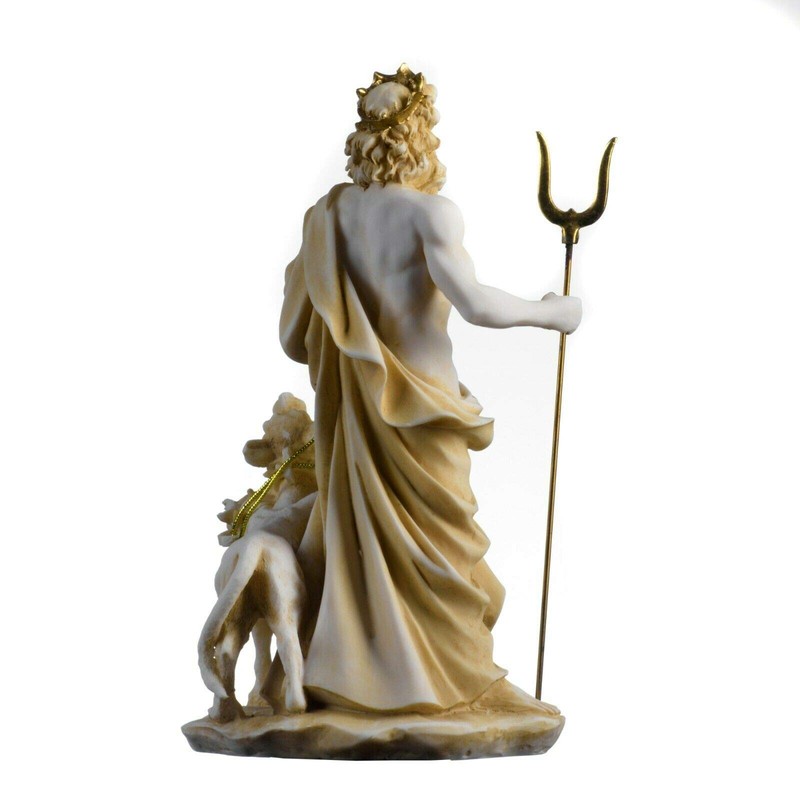 Pluto Hades Lord of the Underworld Greek Statue Dead Figurine