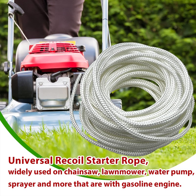 LiteTour 10 Meters 5.0 mm Pull Rope for Lawnmowers, Chainsaws,