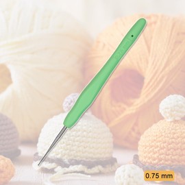 Small Size Crochet Hook Lace Crochet Needle QLRFFLJOY 0.75mm Crochet Hook Embroidery Thread Knitting Weaving Tool DIY Lace Yarn Crochet Needles (0.75 mm)