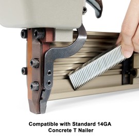 KIMSING 14 Gauge 1'' Length Concrete Nails Concrete T-Nails for Concrete Nailers Smooth Shank 800 PCS/BOX