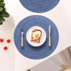 Leegood 15Inch Round Placemats for Dining Table - Heat-Resistant Non-Slip