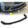 S SIZVER Painted Black Front Bumper Body Kit Spoiler Lip