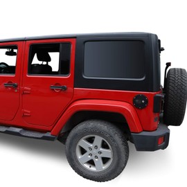 JeCar Fuel Door Cover Locking Gas Cap Cover for 2007-2018 Jeep Wrangler JK JKU, American Flag