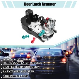 ACROPIX Rear Right Door Latch Lock Actuator Replacement Fit for Jeep Liberty Sport - Pack of 1 Black