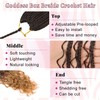 18 Inch Boho Box Braids Crochet Hair Bohomian Crochet Box