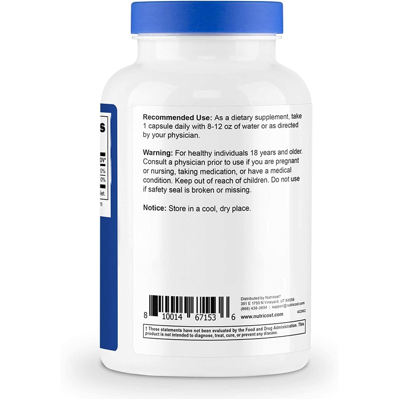 Nutricost Vitamin C with Zinc, 120 Capsules (3 Pack) -