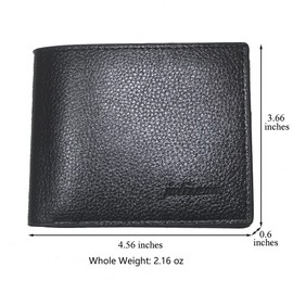 MUFANDUO Slim Wallet for Men with Money Clip, Minimalist Bifold Mens Wallets with Credit Card Holder, PU Leather Men's Wallet with Zipper Coin Purse, Carteras Para Hombres (Black)