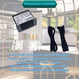 for Dixell XR06CX-4N1F1 Temperature Controller Fit for 120V 50-60hz Commercial Refrigerators/Freezer, with Temperature Sensor Probes & Clasp