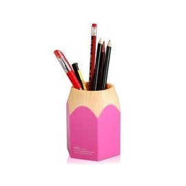 Wisedeal Creative Pencil Tip Design Pen Holder (Pink) (1, Pink)