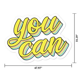 MightySkins Can Peel and Stick Art Removable Cute Stylish Funny Cartoon Dorm Room Decor Vinyl Wall Decals Sticker, 48" On Its Longest Side