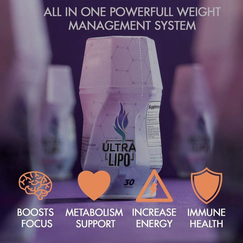 Ultralipo Natural Supplement for Wellness Support - 30 Day Supply,Convenient