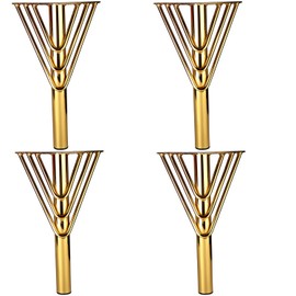 Osring 12 Inch Furniture Leg Gold Triangle Shaped Hairpin Furniture Table Feet 4pcs, Heavy Duty Metal Coffee Table Legs for Sofa Dresser Cabinet