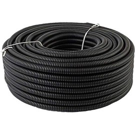 50 Feet 5/8" 16mm Split Wire Loom Conduit Polyethylene Tubing Black Color Sleeve Tube