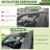 Qyebbk Window Visors Rain Guards for 2010-2022 Toyota 4Runner, Side