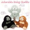 MaoGoLan 4Pcs Giant Gorilla Stuffed Animals -19.6" Large Brown Gorilla