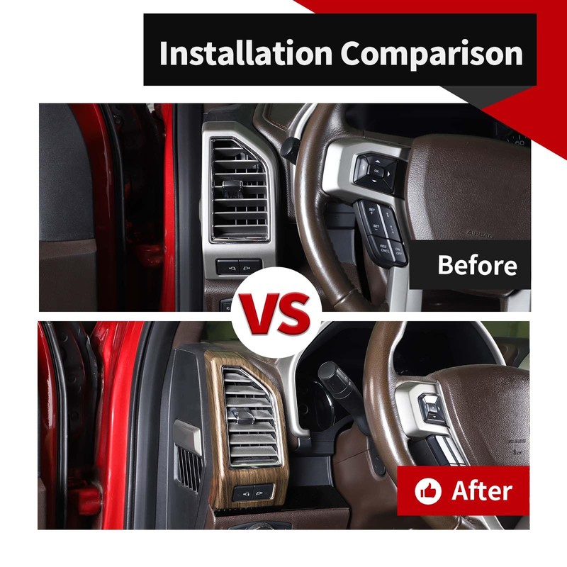 Voodonala for Ford F-150 Center Console Dash Side Vent Panel
