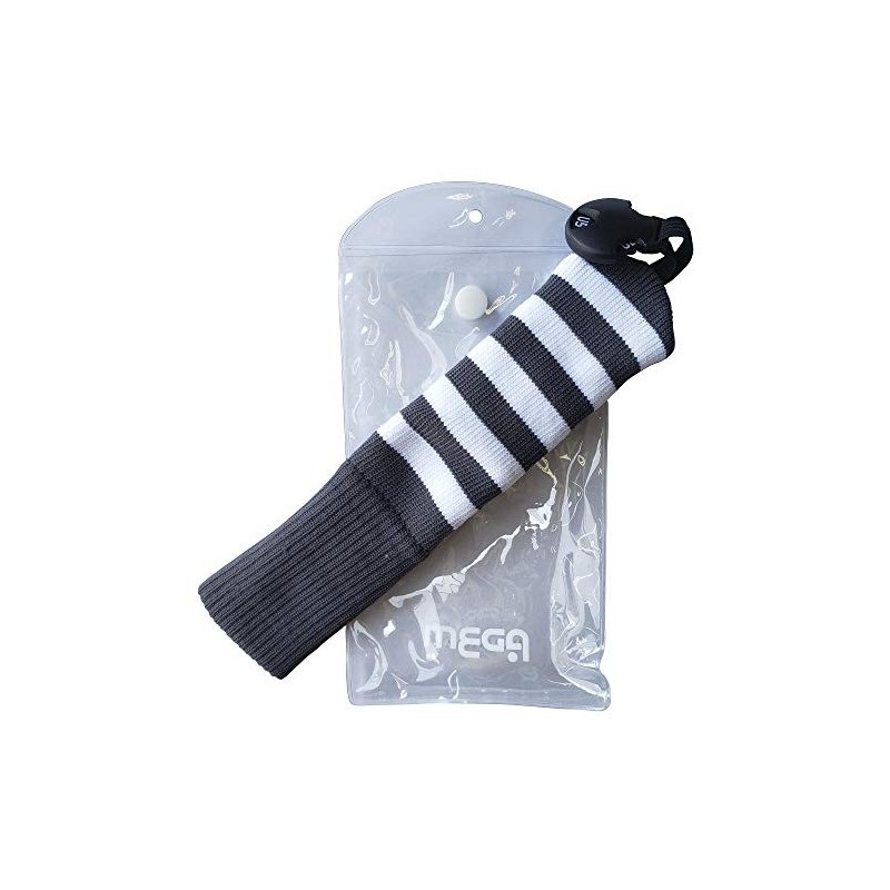 Hirota Golf MGUTHC-2019 UT Cover, White/Gray, Mega Golf, Socks, Knit