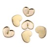 PZRT 6pcs 25mm Metal Heart-Shaped Buttons Fashion Women's Sewing Garment