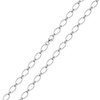 Materia Women's Wide Anchor Chain 925 Silver Necklace 8 mm