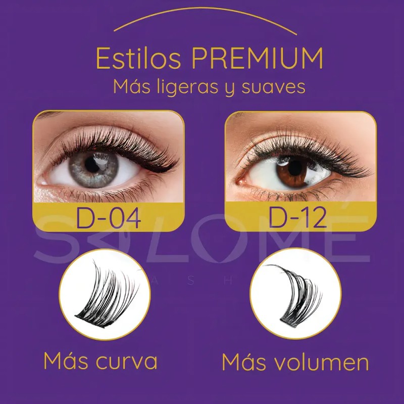 Kit De Extensión De Pestañas Diy Gollee D04 Mas Color