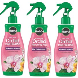 Miracle-Gro Ready to Use Orchid Plant Food Mist, Indoor Orchid Plants, 8 oz, 3-Pack