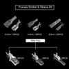 Gasea 270pcs Male Female Spade Connector, 2.8/4.8/6.3mm Spade Wire Crimp