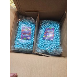 Case Color Splash Pearl Blue Bubble Gum 6-2lb Bags 12lbs Total Free Ship