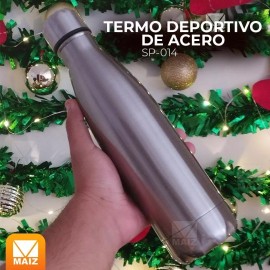 Maíz Termo Botella Acero Inoxidable Portatil Antiderrame 500ml