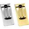 Set of 2 Chrome-Plated Stainless Steel Money Clip in Silver