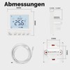 MOES Smart Thermostat Underfloor Heating Electric, Room Thermostat Underfloor Heating