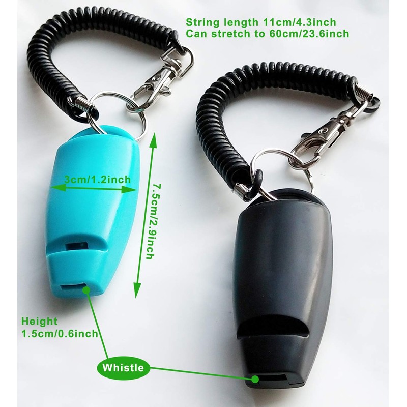 HoAoOo Pet Training Clicker Whistle with Wrist Strap - Dog