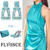Flyonce Large Statement Drop Earrings for Women Boho Jewelry, Sparkle