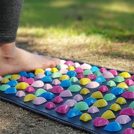 Hanui Tongsang gravel mat foot acupressure mat sole acupressure plate, medium size (160*35cm) / 하늬통상 자갈매트 발 지압매트 발바닥 지압판 , 중형(160*35cm)