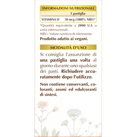 Dr Giorgini Vitamina D Adatta Ai Vegani, 60 Pastiglie da 500 Mg