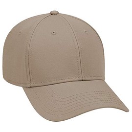 Otto 6 Panel Low Profile Superior Cotton Twill Cap - Dk. Khaki