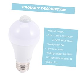 Operitacx 7W Sensor LED Lampe Mit Bewegungsmelder Energieeinsparung Für Zuhause Restaurant Und Hotel Einfache Installation Rostfrei