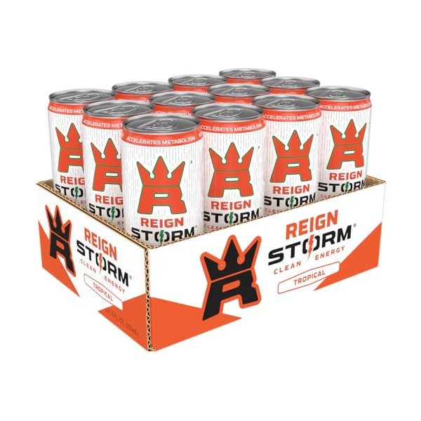 REIGN REIGN Storm, Tropical, Fitness & Wellness Energy Drink, 12