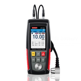 Wintact Digital Ultrasonic Thickness Gauge, Range 0.039 to 11.81 in with Probe for Measuring Metal and Nonmetal Materials, Steel, Cylinder Wall, Plastic, Glass, PVC, Pipes (WT100A)
