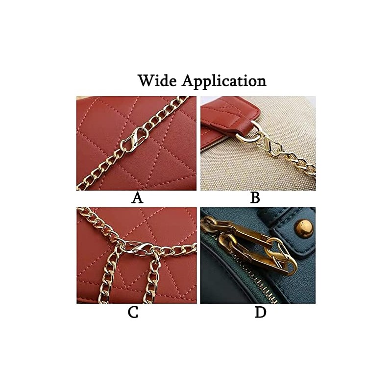 [FUSSED] 5pcs Adjustable Metal Buckle Chain Strap Bag Shorten Metal