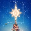 TWINGLEHOME 12 Inch Christmas Star Tree Topper, 10 Lights Bethlehem