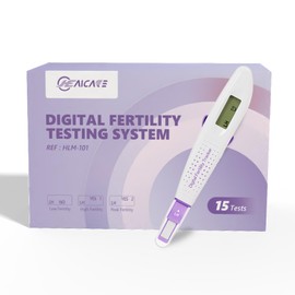 HealCare LH One Step Ovulation Test, Digital Fertility Testing System, Ovulation Test with Digital Results, 15 Digital Ovulation Tests, 1 Digital Fertility Tracker