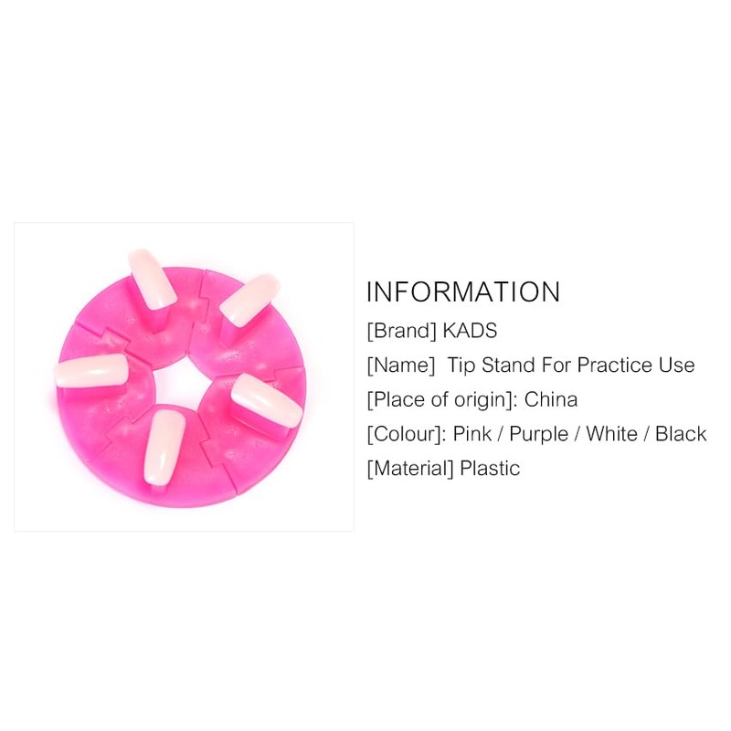 Rolabling Removable False Nail Art Tips Practice Display Stand Tool