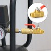 GASHER 3PCS 3/8 Inch Brass Mini Ball Valve Shut Off