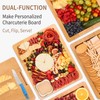 CAWIU Charcuterie Board with Lid and Handle - Portable Travel