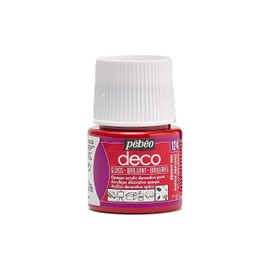 Pebeo 45ml Deco Br, Acrylic, Bright red, 45 ml (Pack of 1)