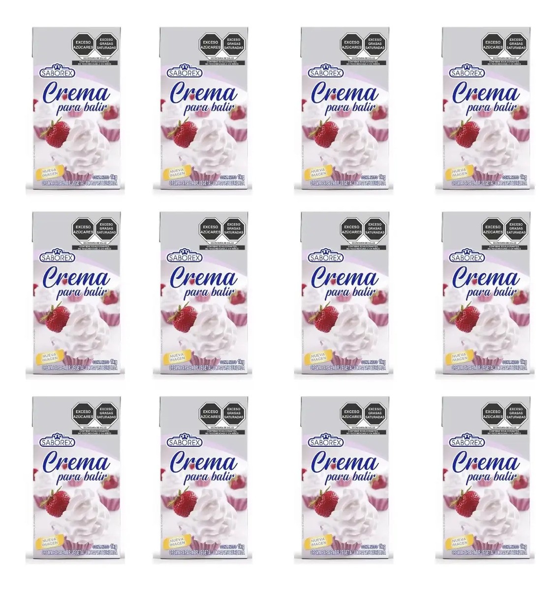Crema Para Batir Saborex Tetrapack Para Sifón 12kg